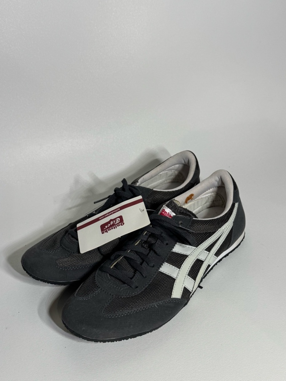 Onitsuka Tiger Machu Racer Shoes Mens Size 10 Grey Asics DN303
